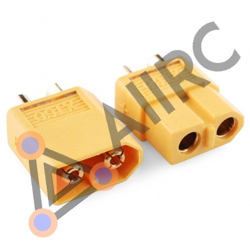Yellow XT-60 Male & Female Connector for connections